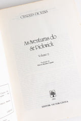 As Aventuras do Sr. Pickwick (2 volumes) – CHARLES DICKENS