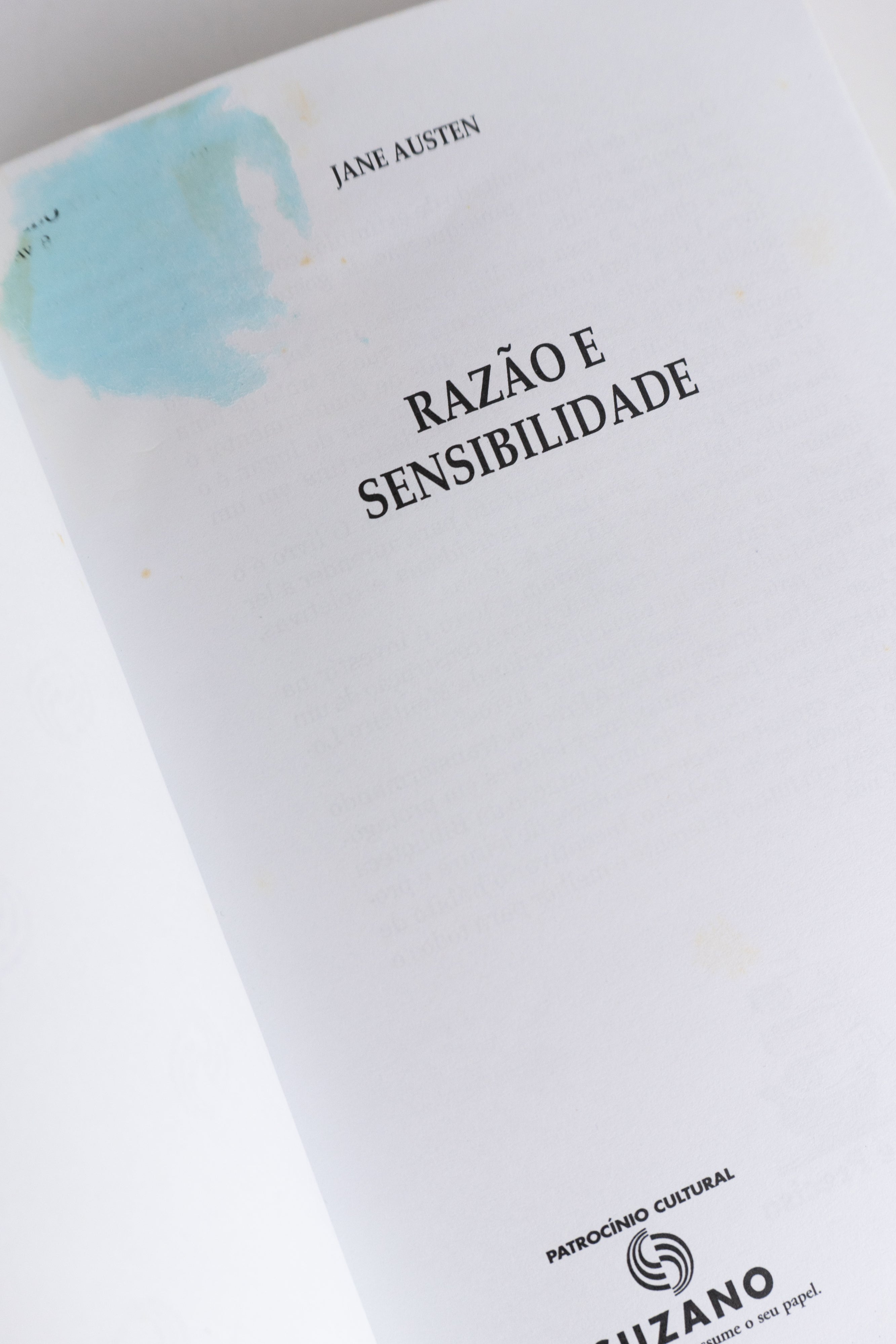 Razão e Sensibilidade – JANE AUSTEN (com marca de uso)