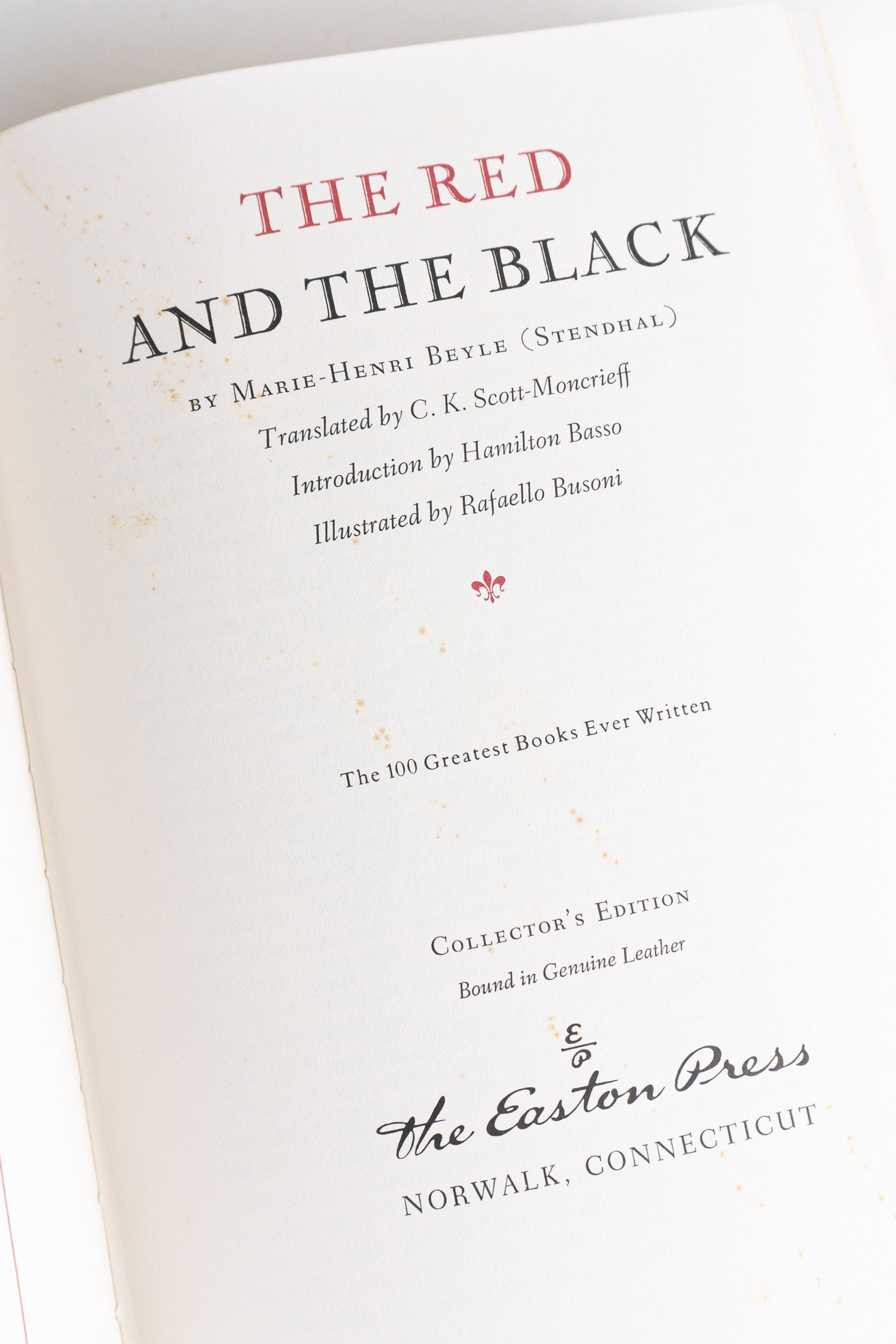 The Red and the Black – STENDHAL