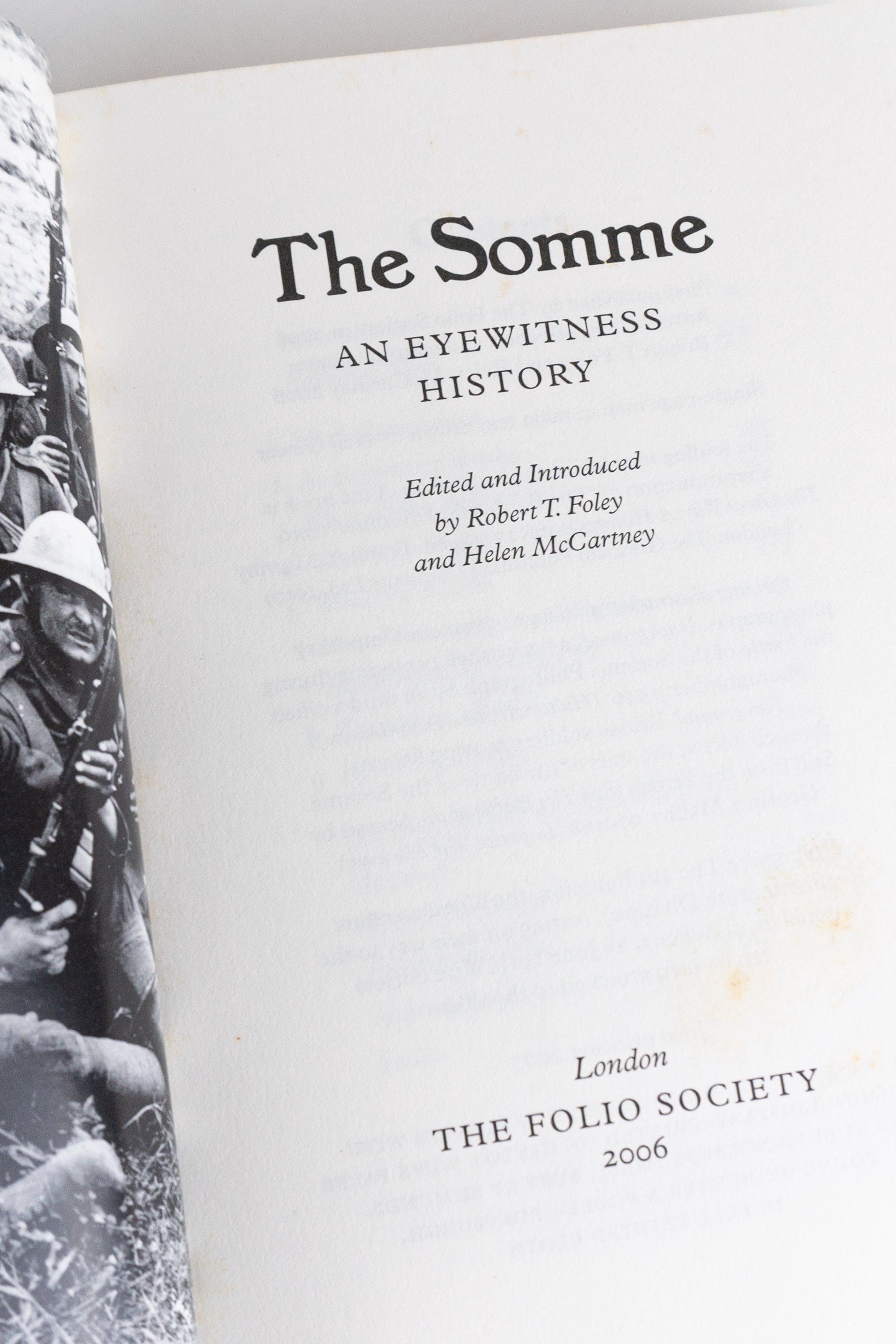 The Somme: An Eyewitness History