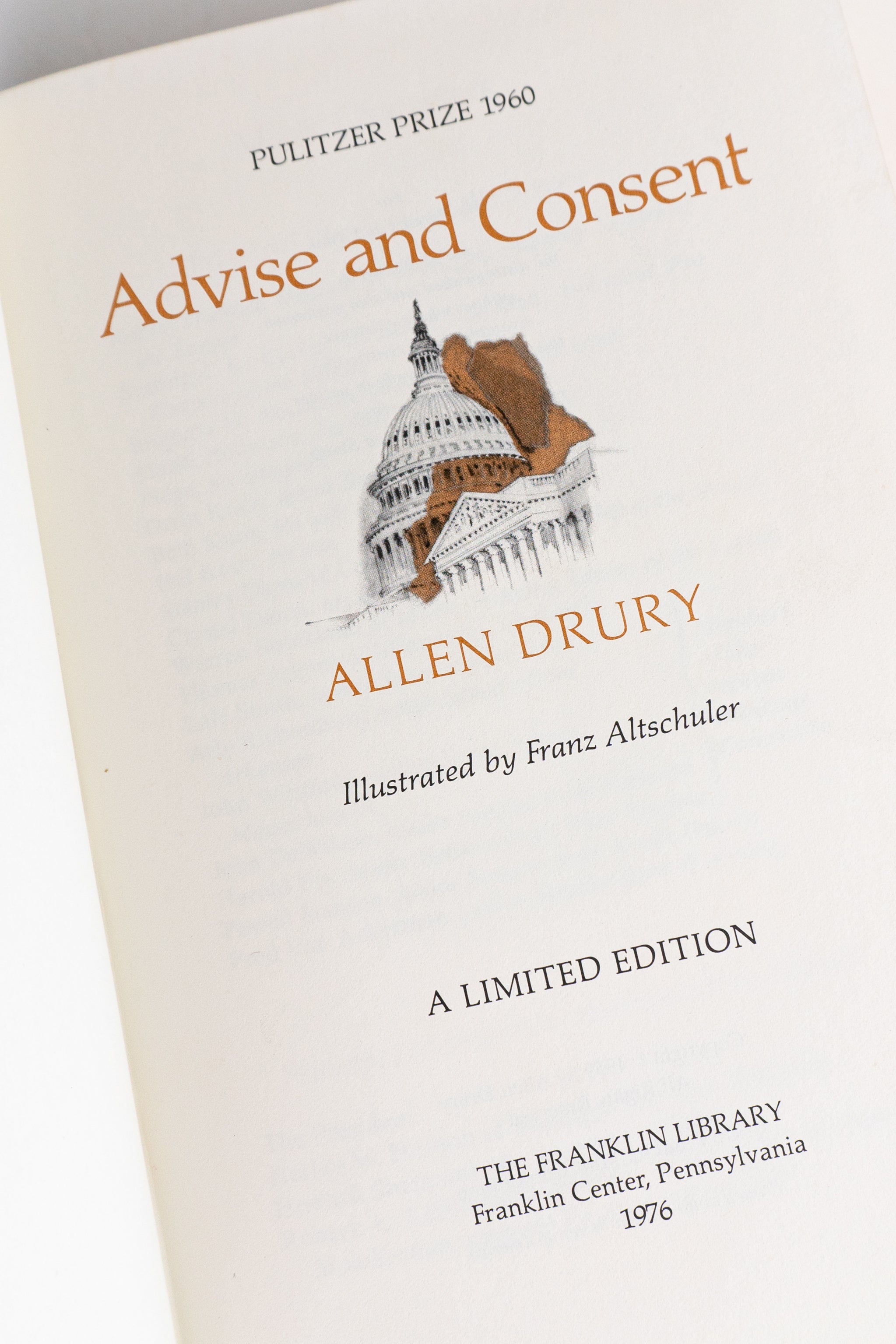 Advise and Consent – ALLEN DRURY