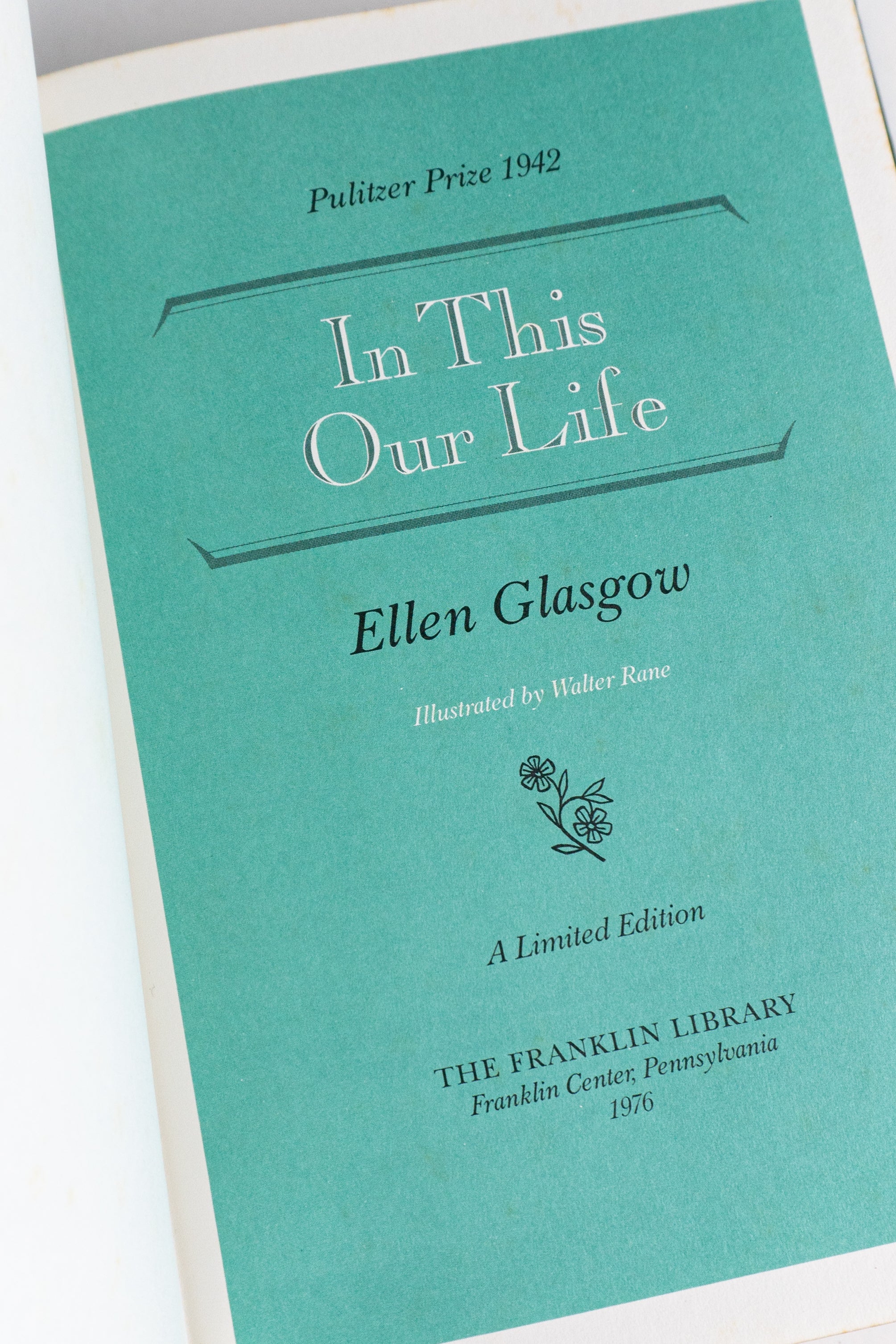 In This Our Life – ELLEN GLASGOW
