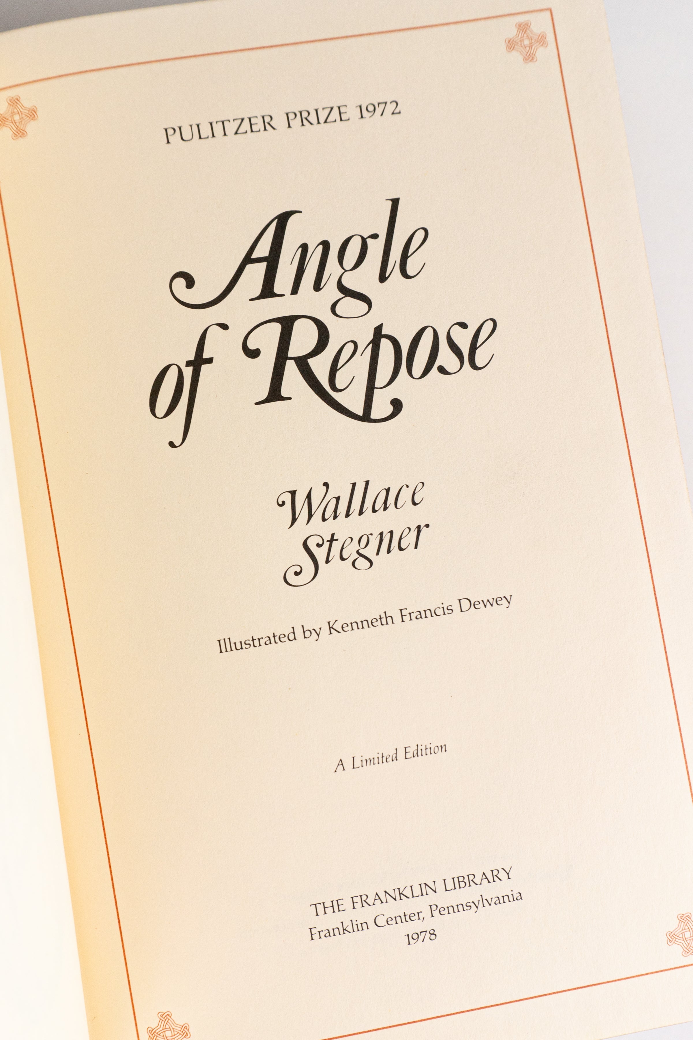 Angle of Repose – WALLACE STEGNER
