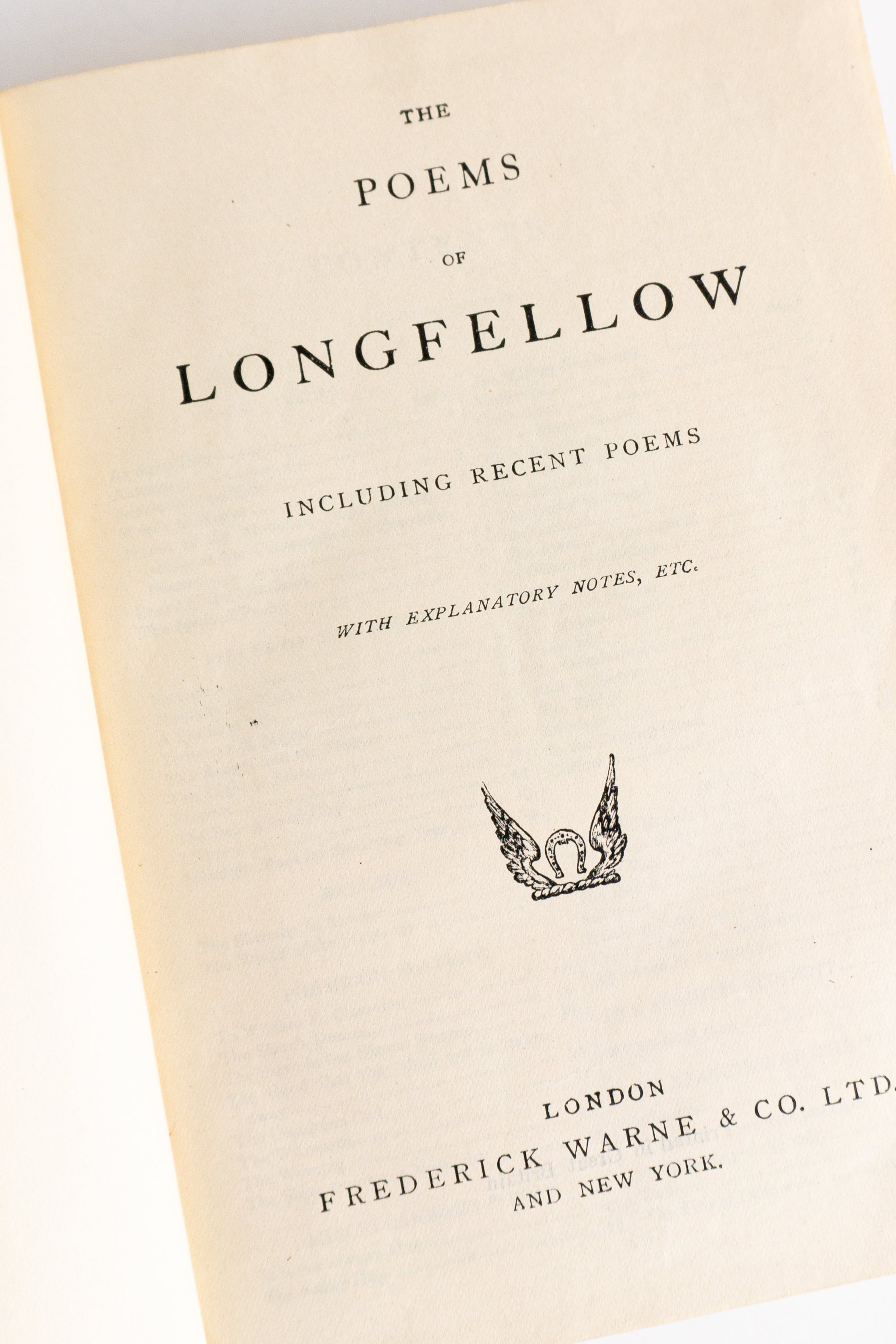 The Poems of LONGFELLOW