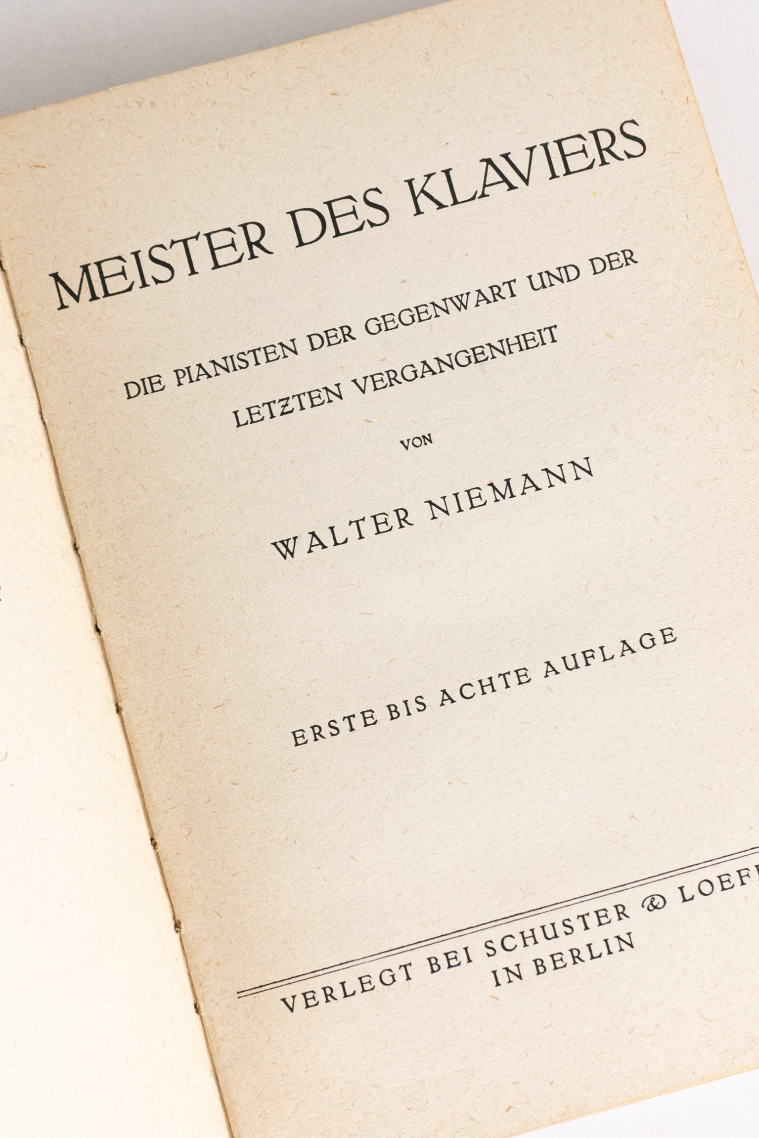 Meister des Klaviers – WALTER NIEMANN