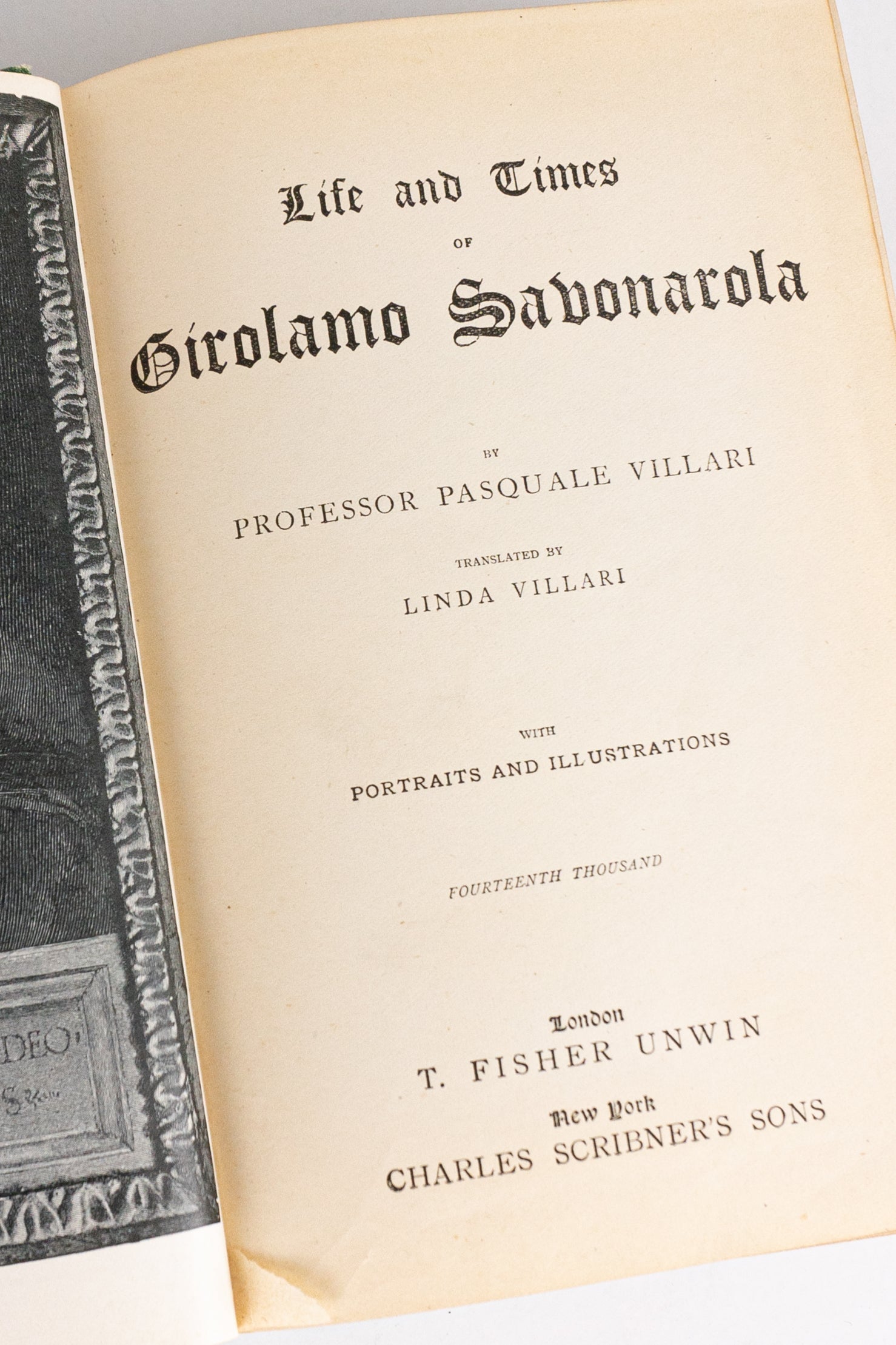 Life and Times of Girolamo Savonarola – PASQUALE VILLARI