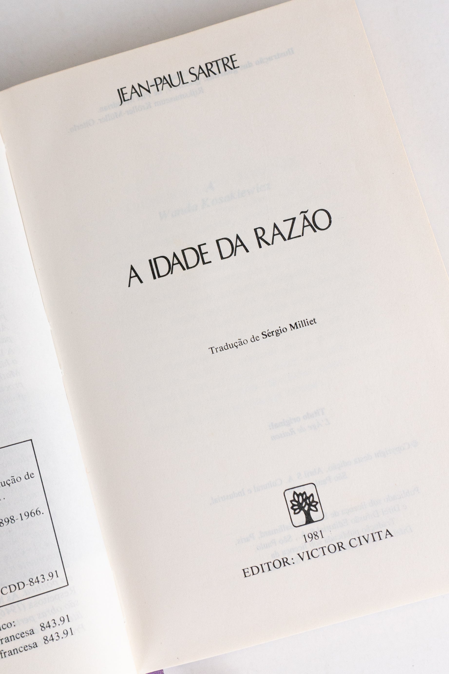 A Idade da Razão – SARTRE