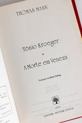 Tônio Kroeger / A Morte em Veneza – THOMAS MANN (com marcas do tempo)