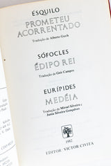Prometeu Acorrentado / Édipo Rei / Medéia – ÉSQUILO / SÓFOCLES / EURÍPEDES