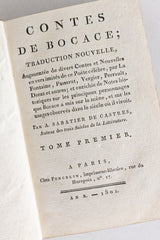 Contes de Bocace – em 6 volumes (1801)