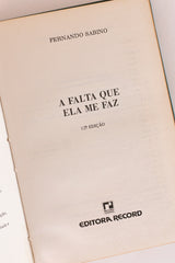 A Falta que Ela me Faz – FERNANDO SABINO