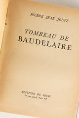 Tombeau de Baudelaire – PIERRE JEAN JOUVE