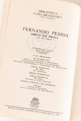 Obra em prosa – FERNANDO PESSOA (com marcas do tempo)