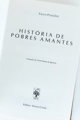 História de Pobres Amantes – VASCO PRATOLINI