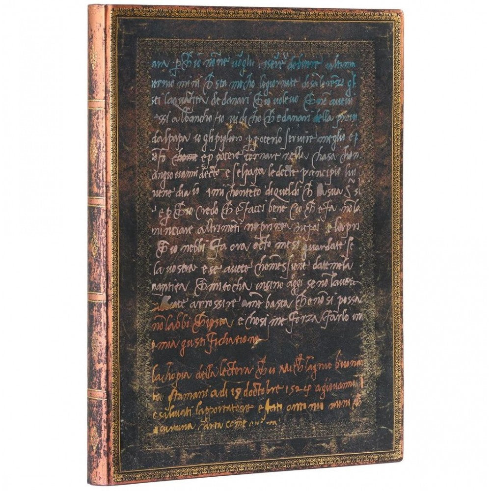 Journal MICHELANGELO HANDWRITING Ultra - Com Pauta / Capa Flexível