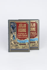 Aventuras do Capitão Hatteras: O Deserto de Gelo / Os Ingleses no Pólo Norte — JÚLIO VERNE (2 Volumes) (com marcas do tempo)